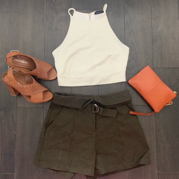 Dynamite Pants - Dynamite High Waisted Foldover Shorts